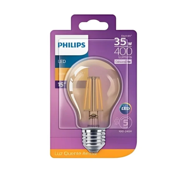 Lâmpada Led Bulbo A60 Filamento E27 4w 180° 2500k